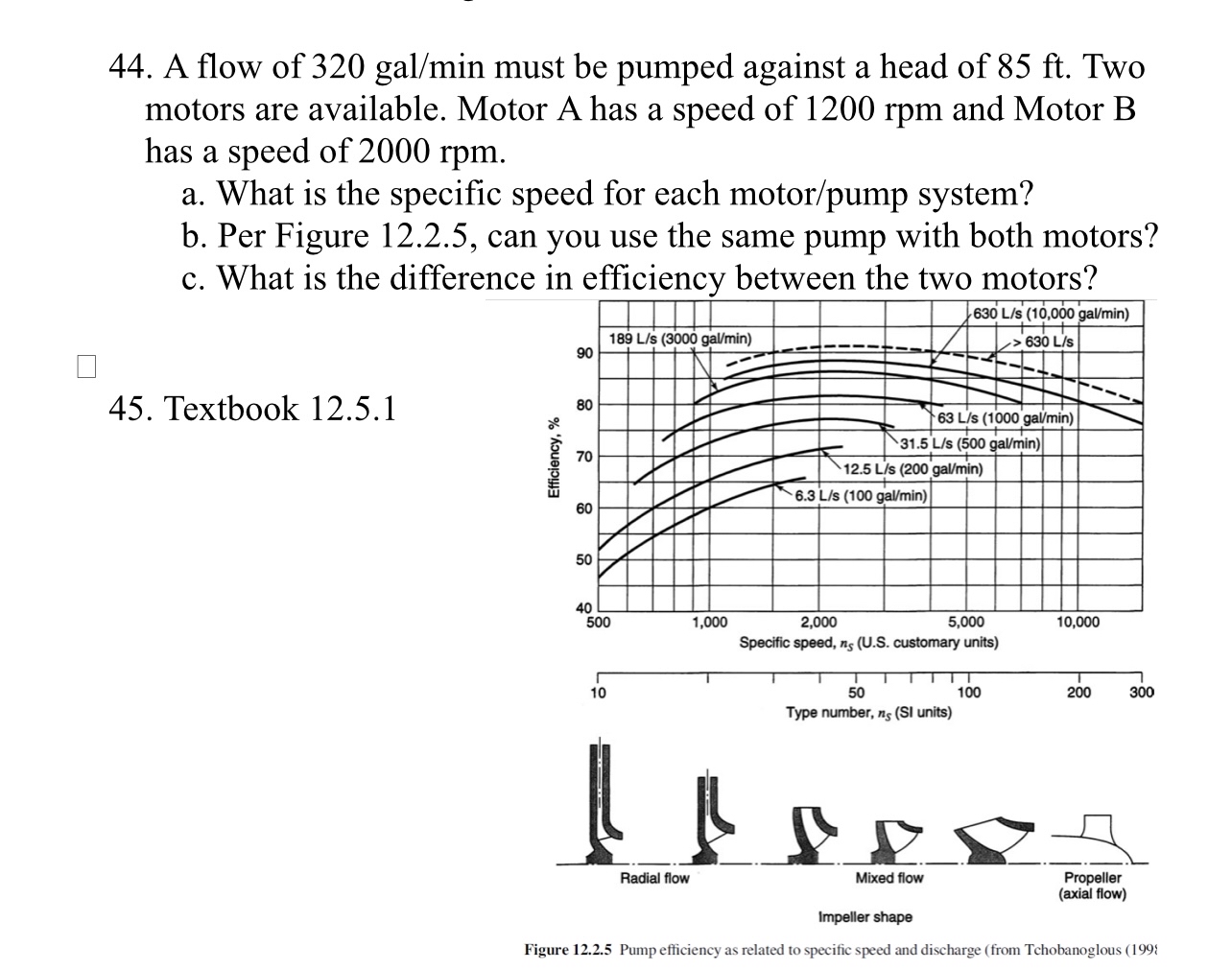 A flow of 3 2 0 g a l m i n must be pumped