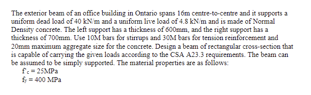 The exterior beam of an office building in