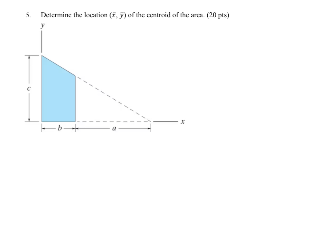 Determine the location ( x , b a r ( y ) ) of the