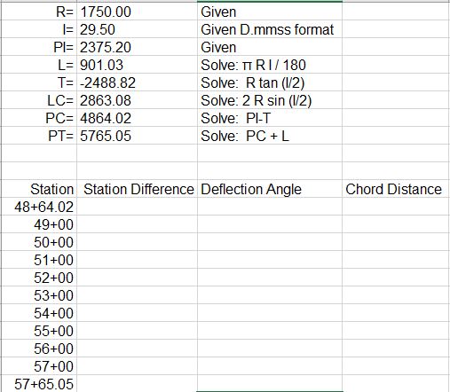 Explain how to find the station differance,