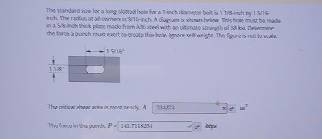 The stanciard site for a long slotted hole for a