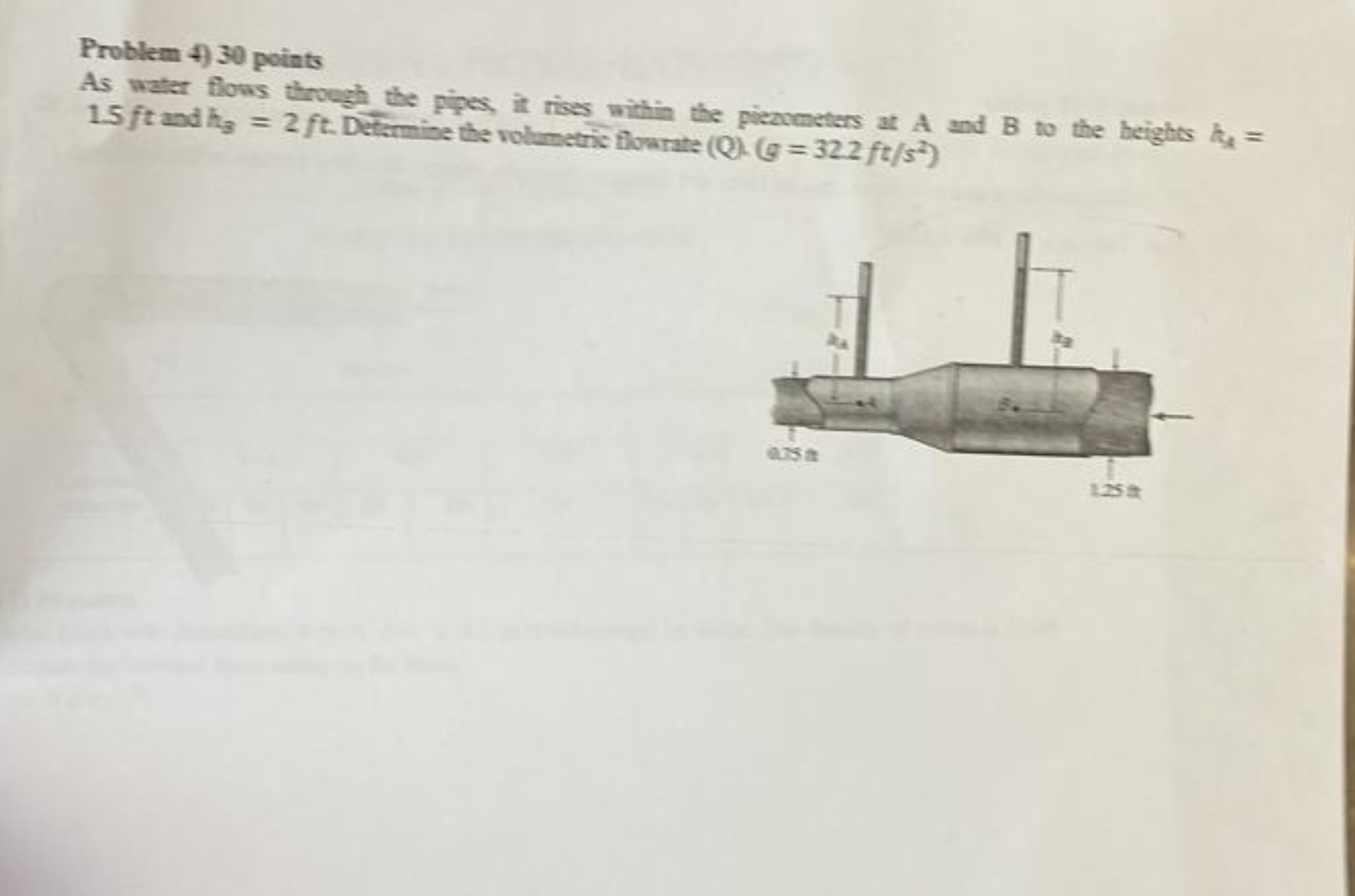 As water flows through the pipes, it rises within