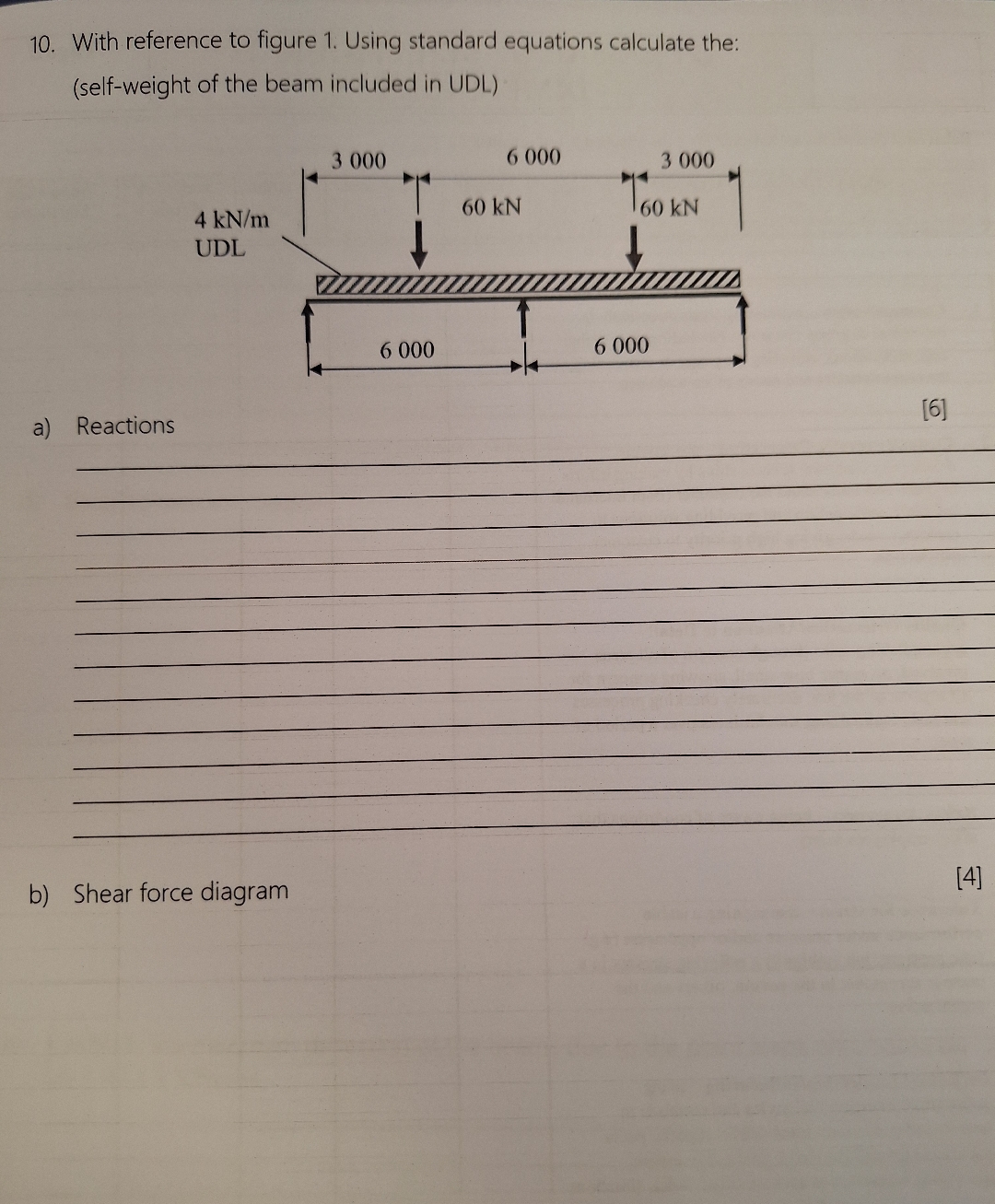 With reference to figure 1 . Using standard