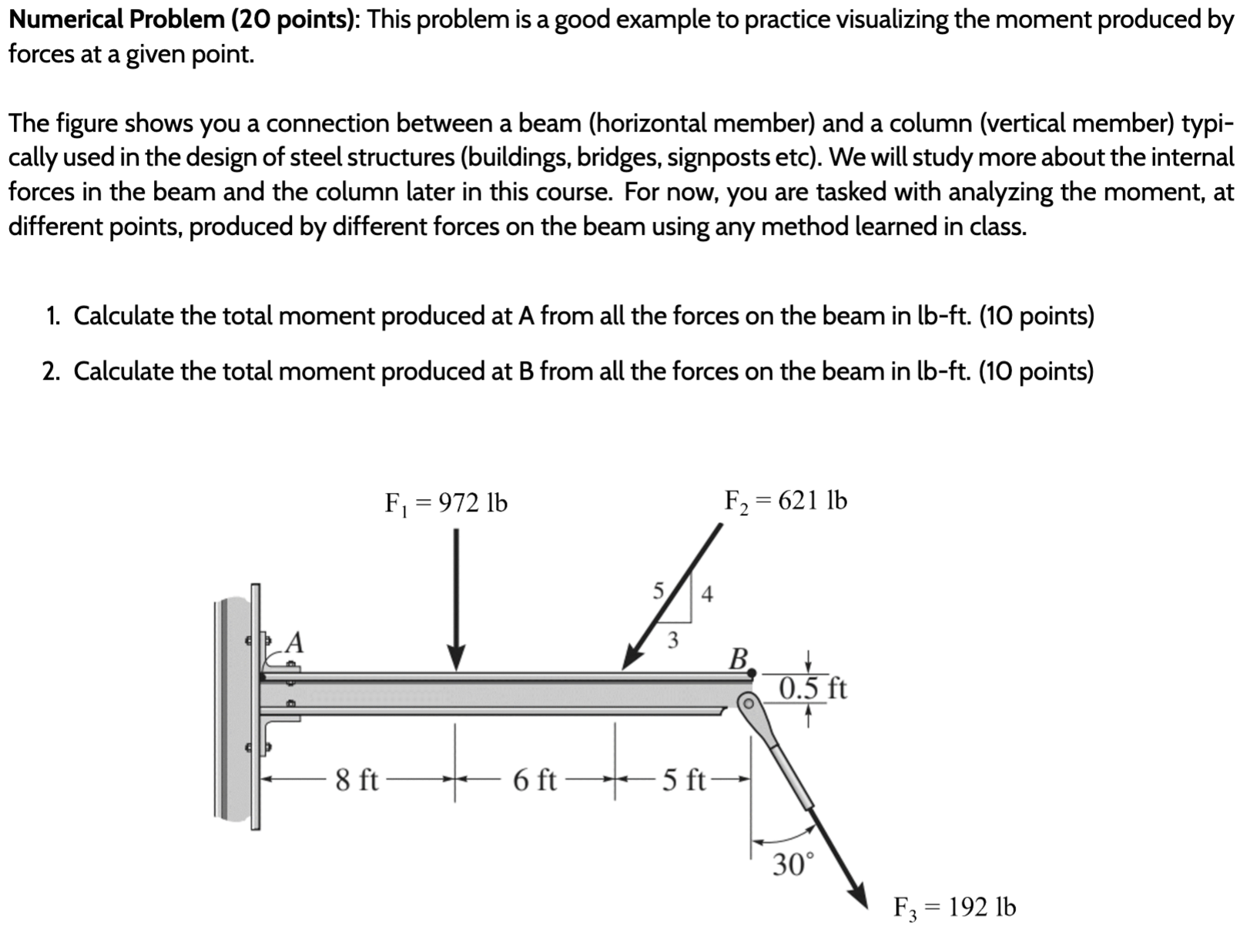 Numerical Problem ( 2 0 points ) : This problem