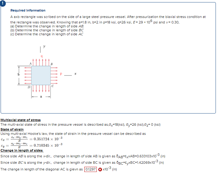 Required Informatlon A axb rectangle was scribed