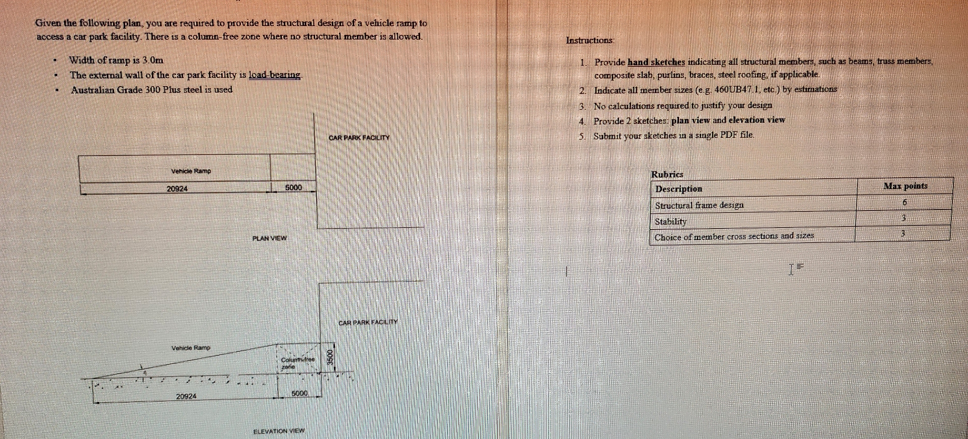 Given the following plan, you are required to