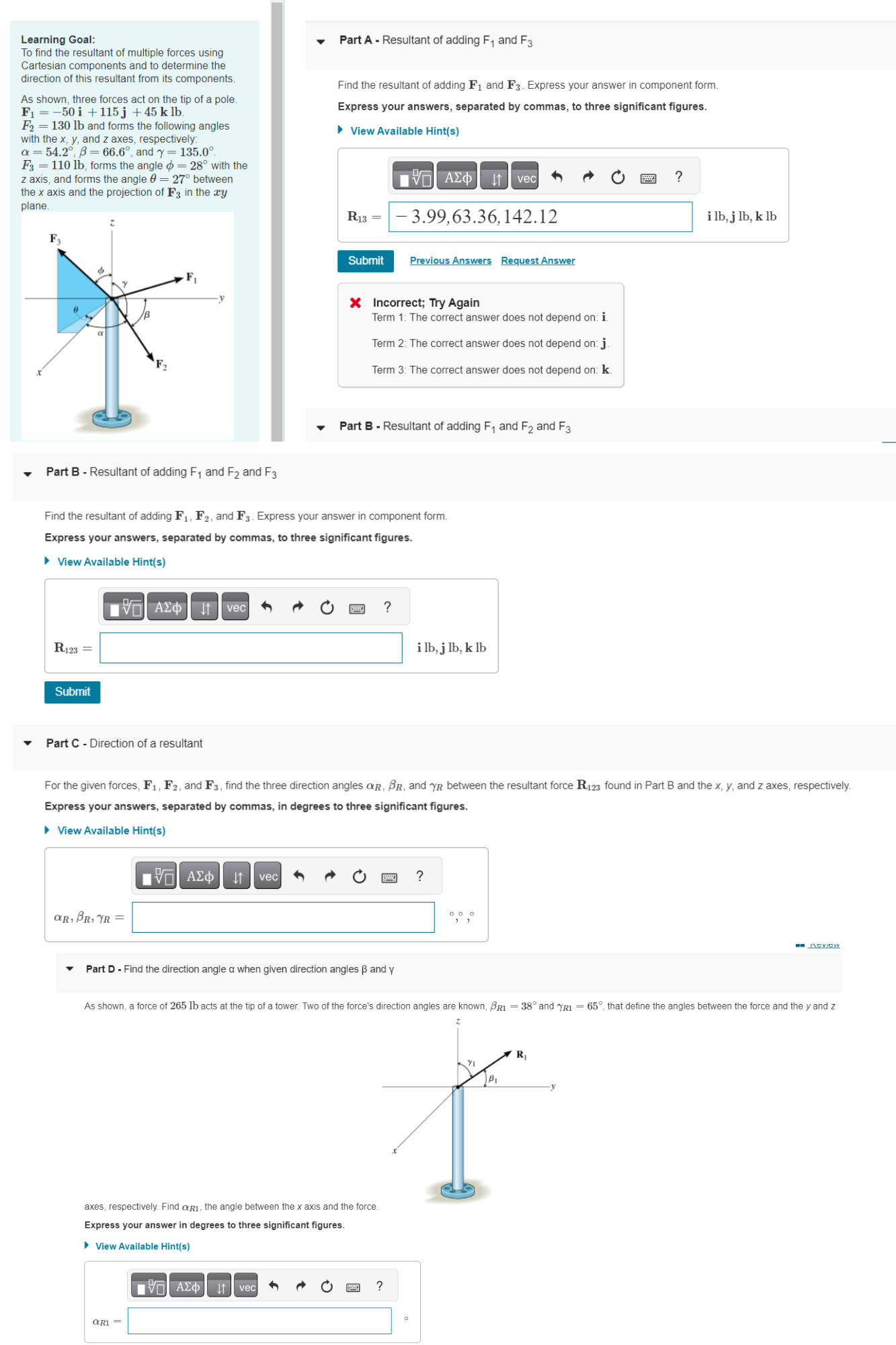Please answer all parts correctly! Last person