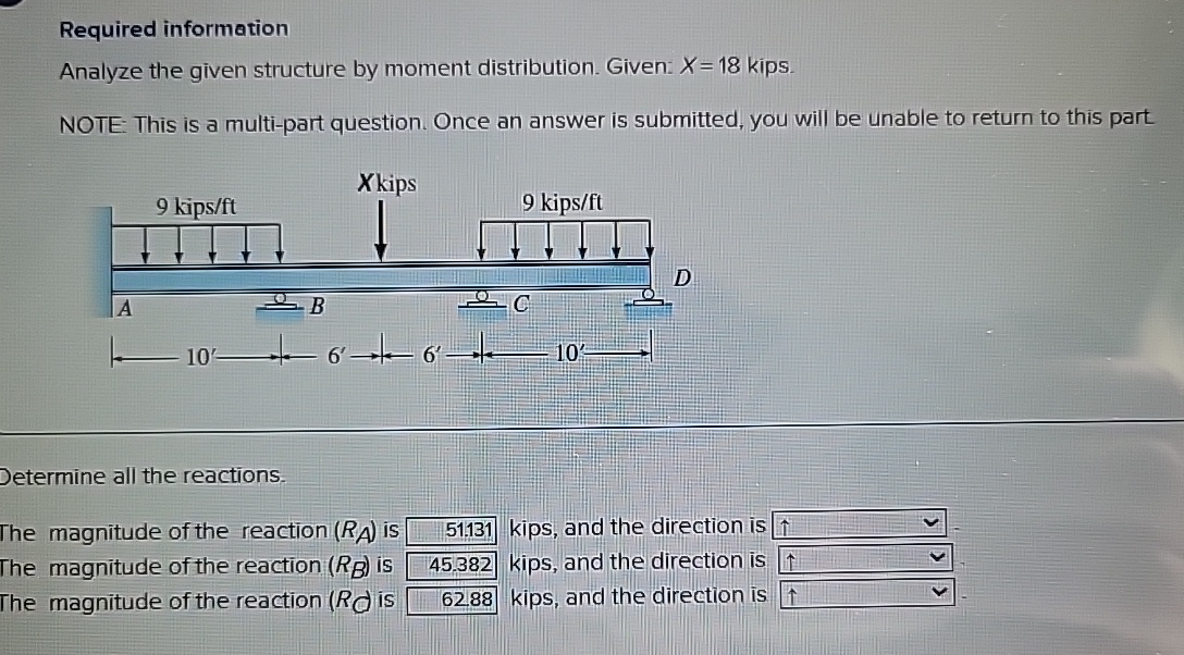 draw shear and moment diagram, the reactions are