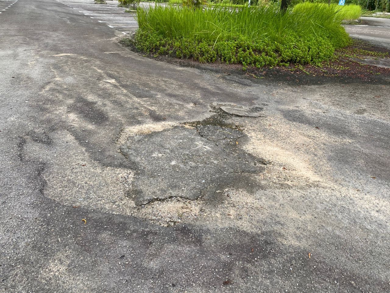 Explain the problem in this pavement area ( case