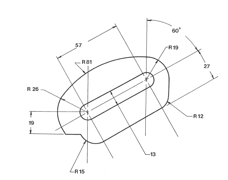 how do I draw this in mm on AutoCAD? Please give