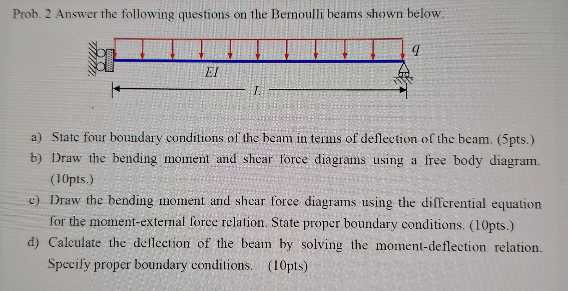 Prob. 2 Answer the following questions on the