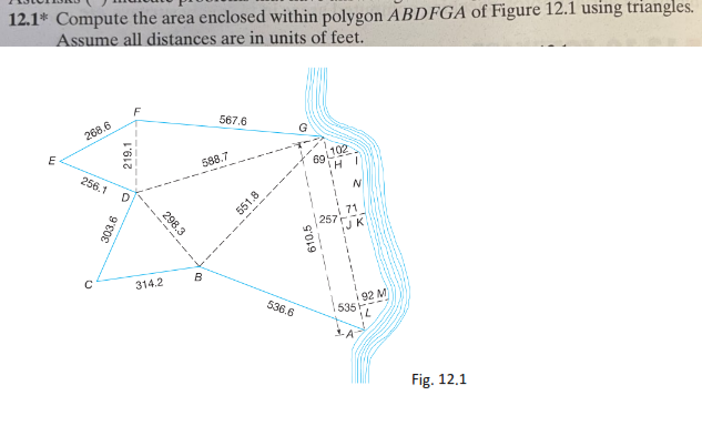 Assume all distances are in units of feet. Fig. 1