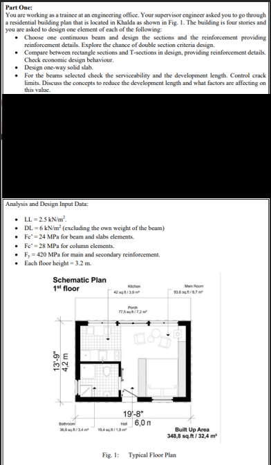 Part One: You are working as a trainee at an