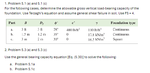 Problem 5 . 1 ( a ) and 5 . 1 ( c ) For the