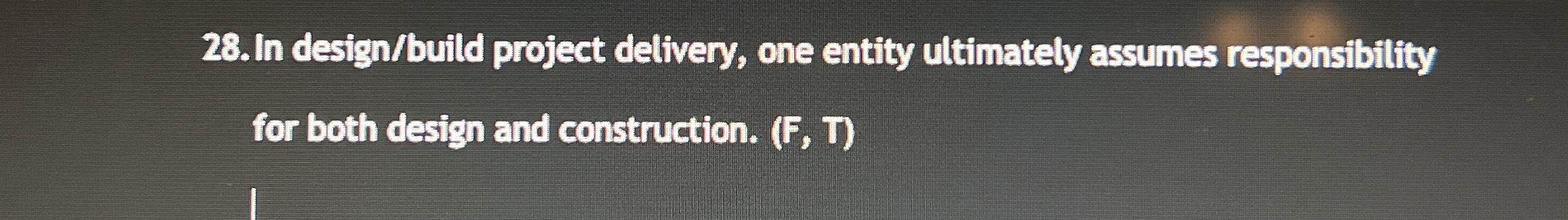 In design / build project delivery, one entity