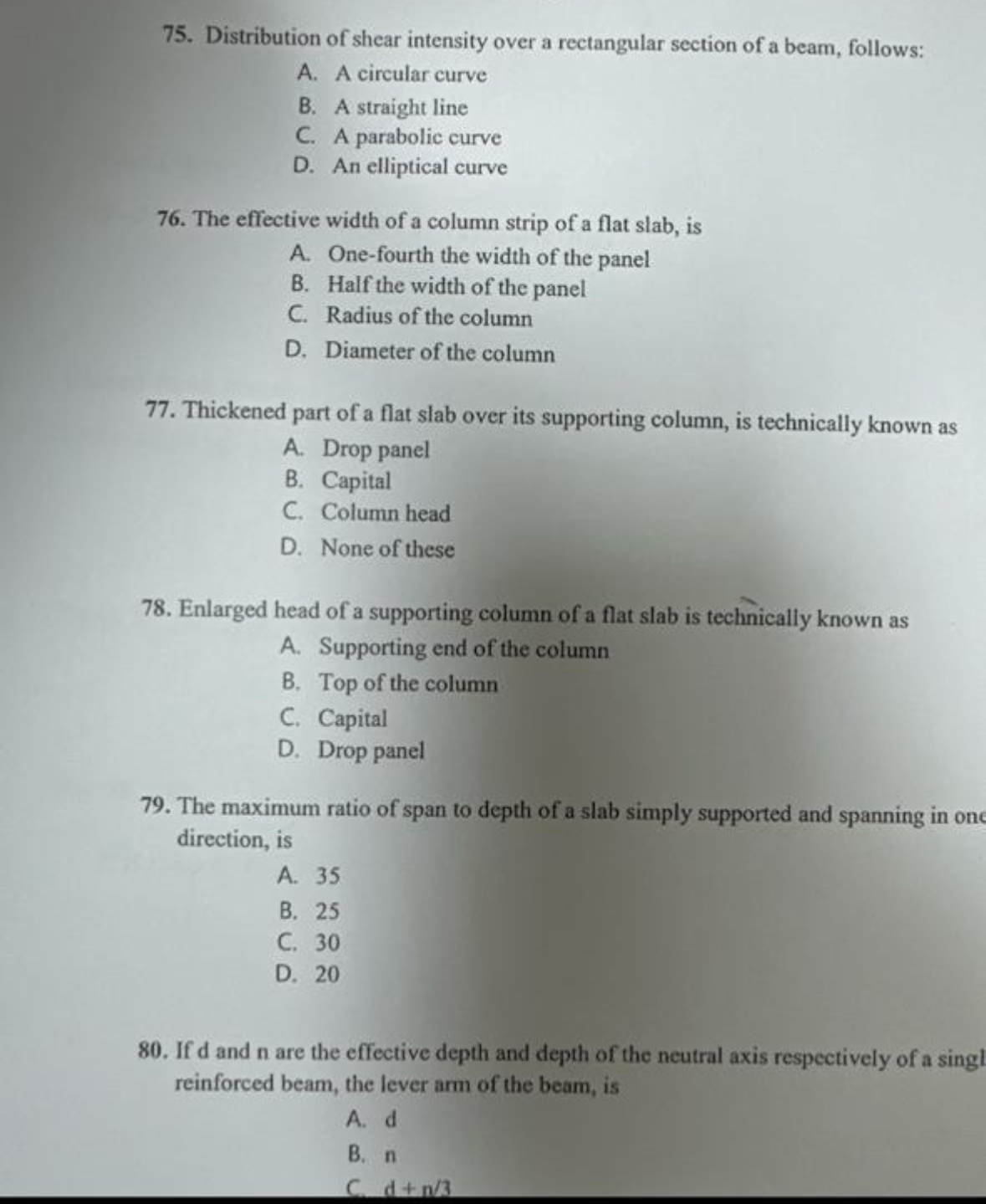Distribution of shear intensity over a