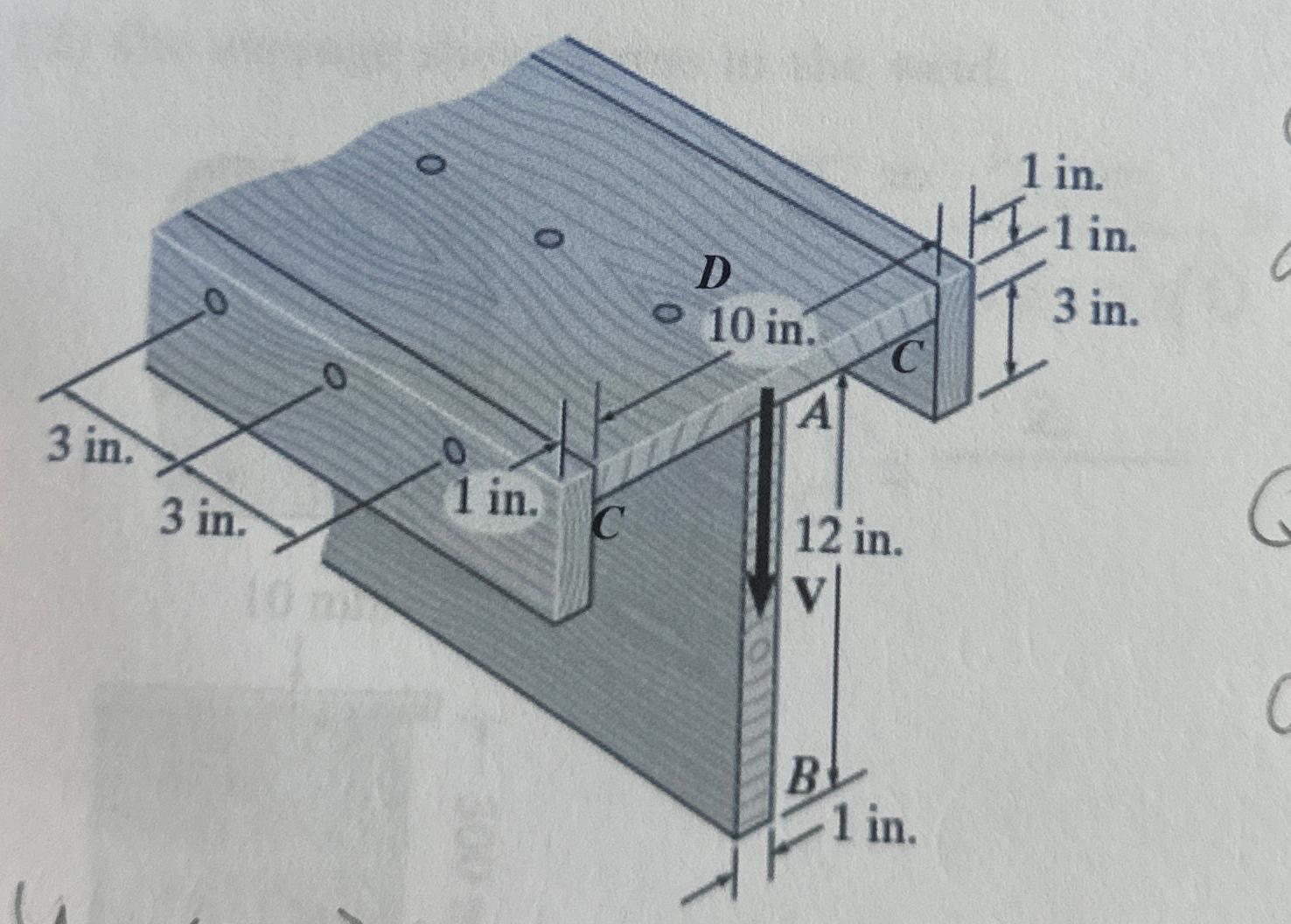 [ 3 ] ( 1 5 points ) The beam is fabricated from