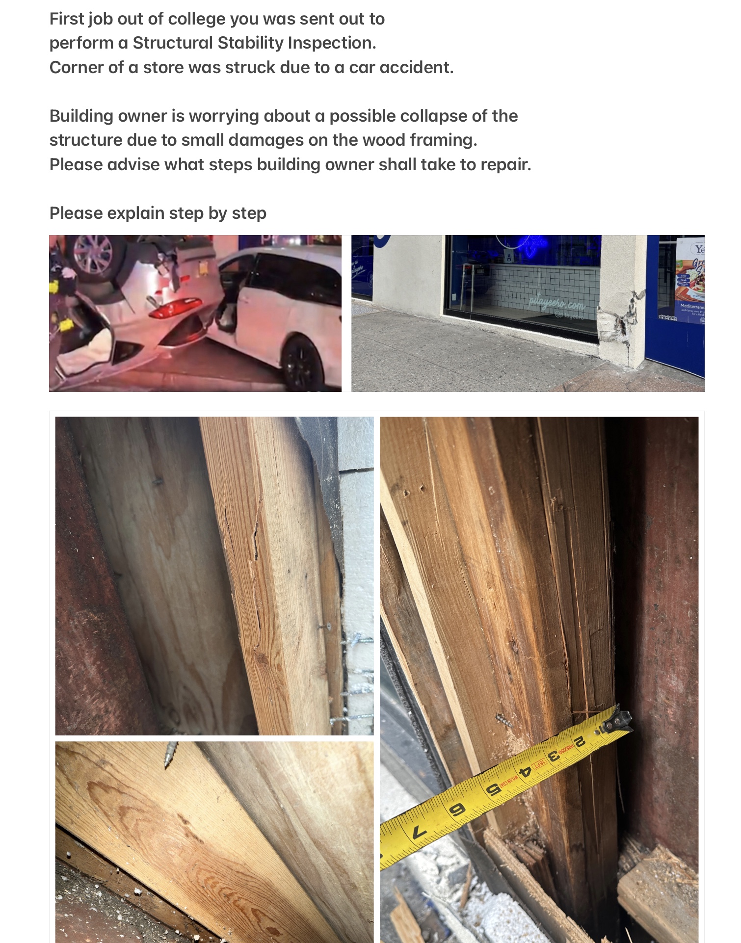 First job out of college you was sent out toFirst