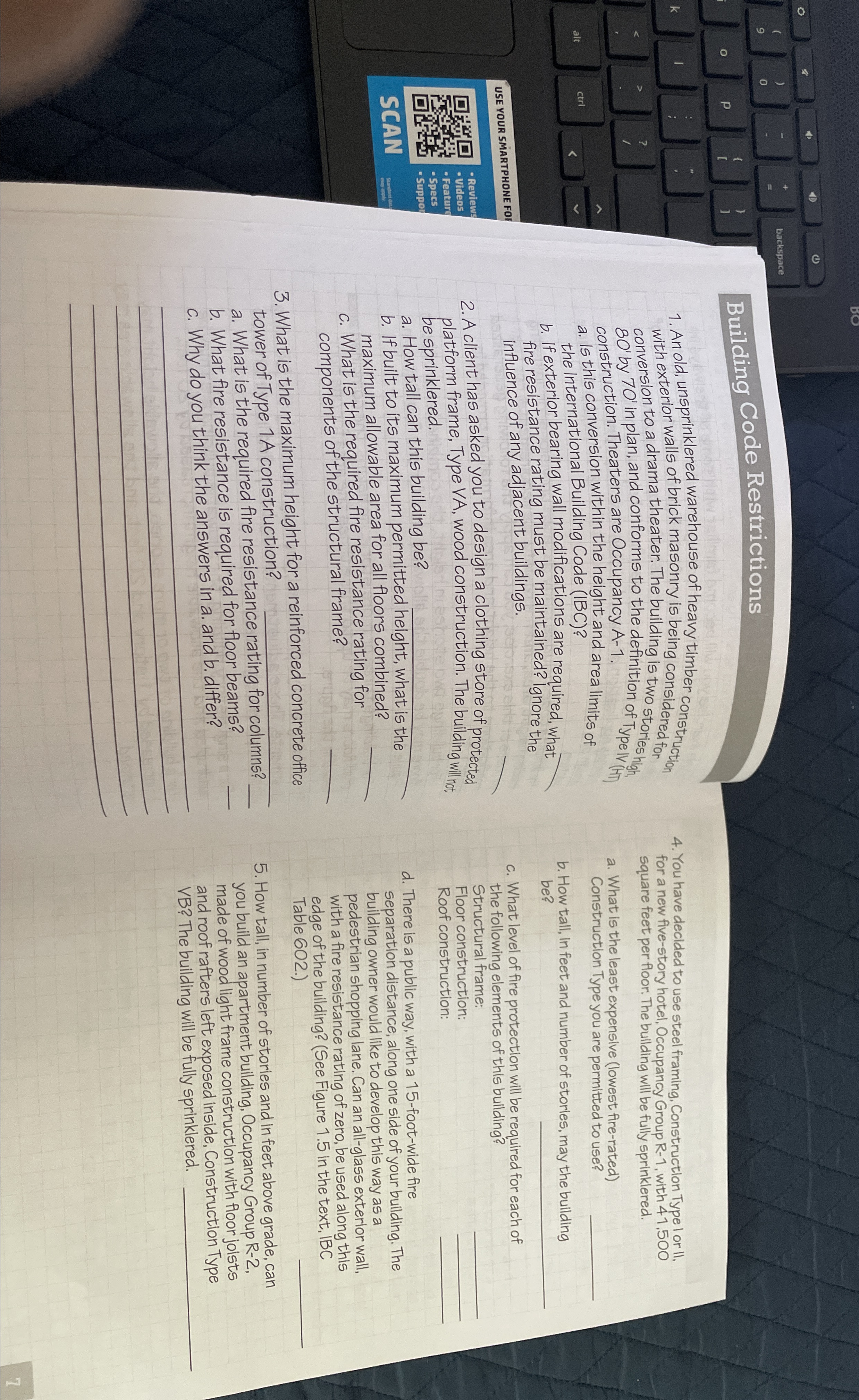 Building Code Restrictions An old, unsprinklered