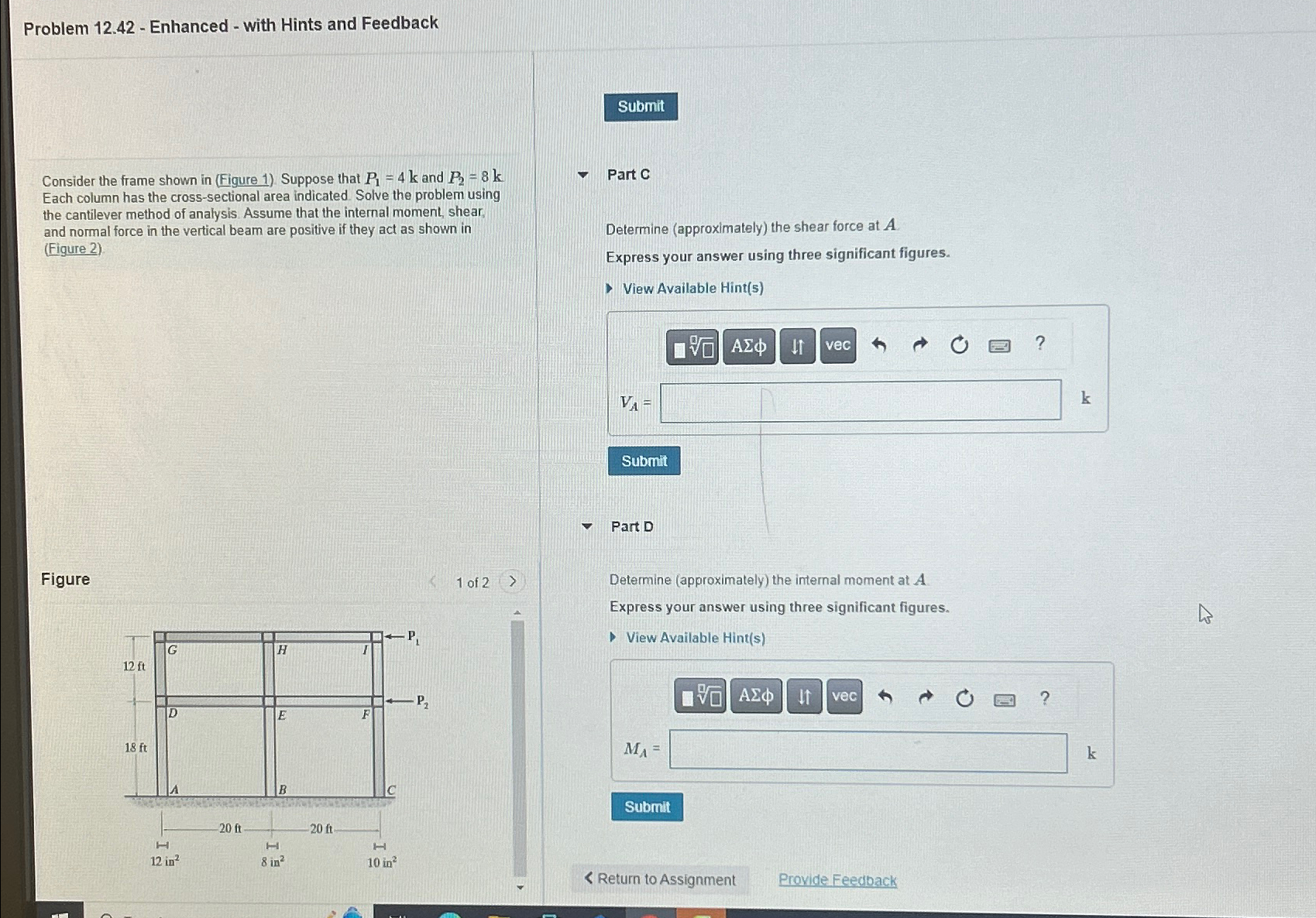 Problem 1 2 . 4 2 - Enhanced - with Hints and