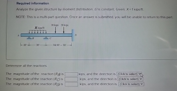 Required information Analyze the given structure