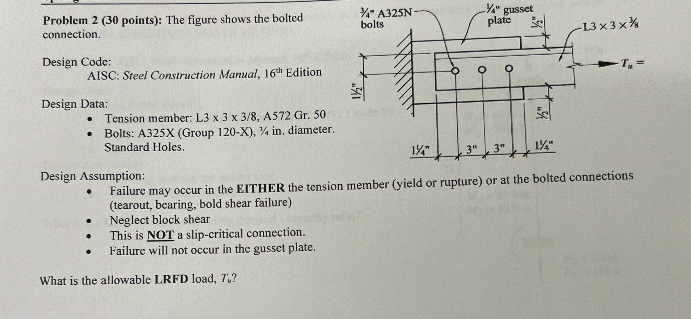 Problem 2 ( 3 0 points ) : The figure shows the