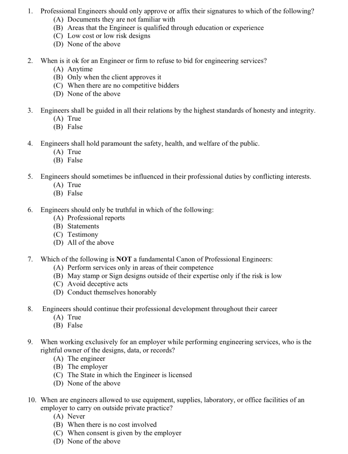 Professional Engineers should only approve or