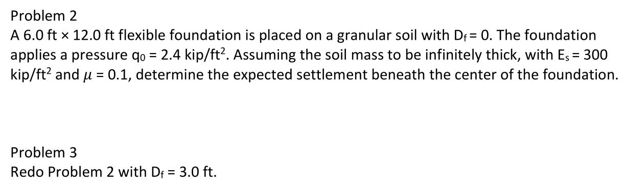 Problem 2 A 6 . 0 f t 1 2 . 0 f t flexible