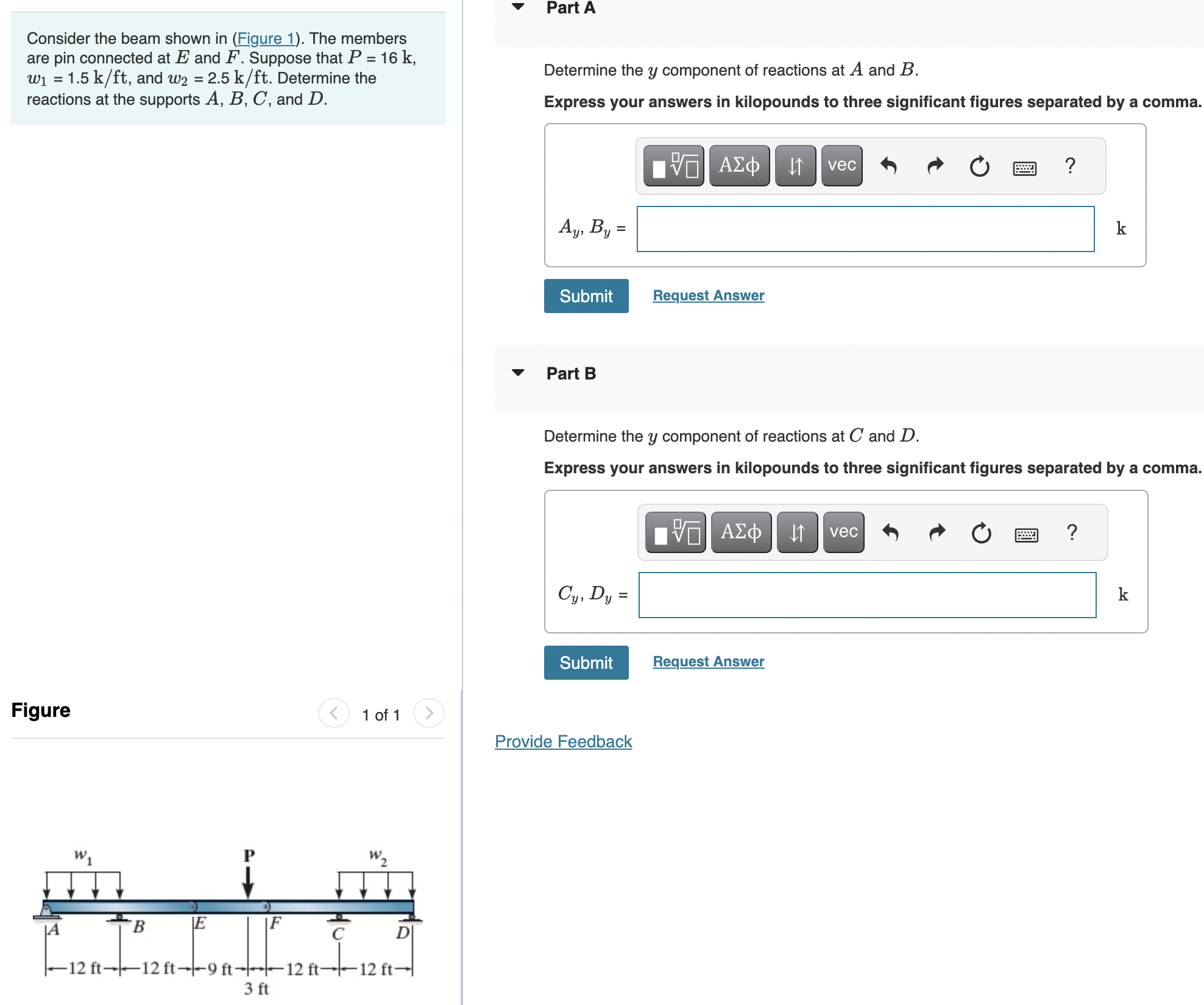Consider the beam shown in ( Figure 1 ) . The