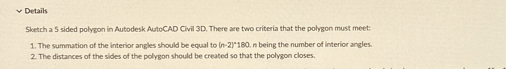 The sketch should include the bearing and