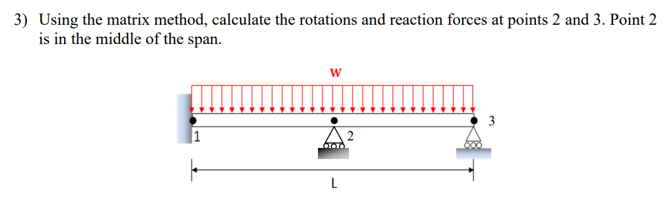 Using the matrix method, calculate the rotations