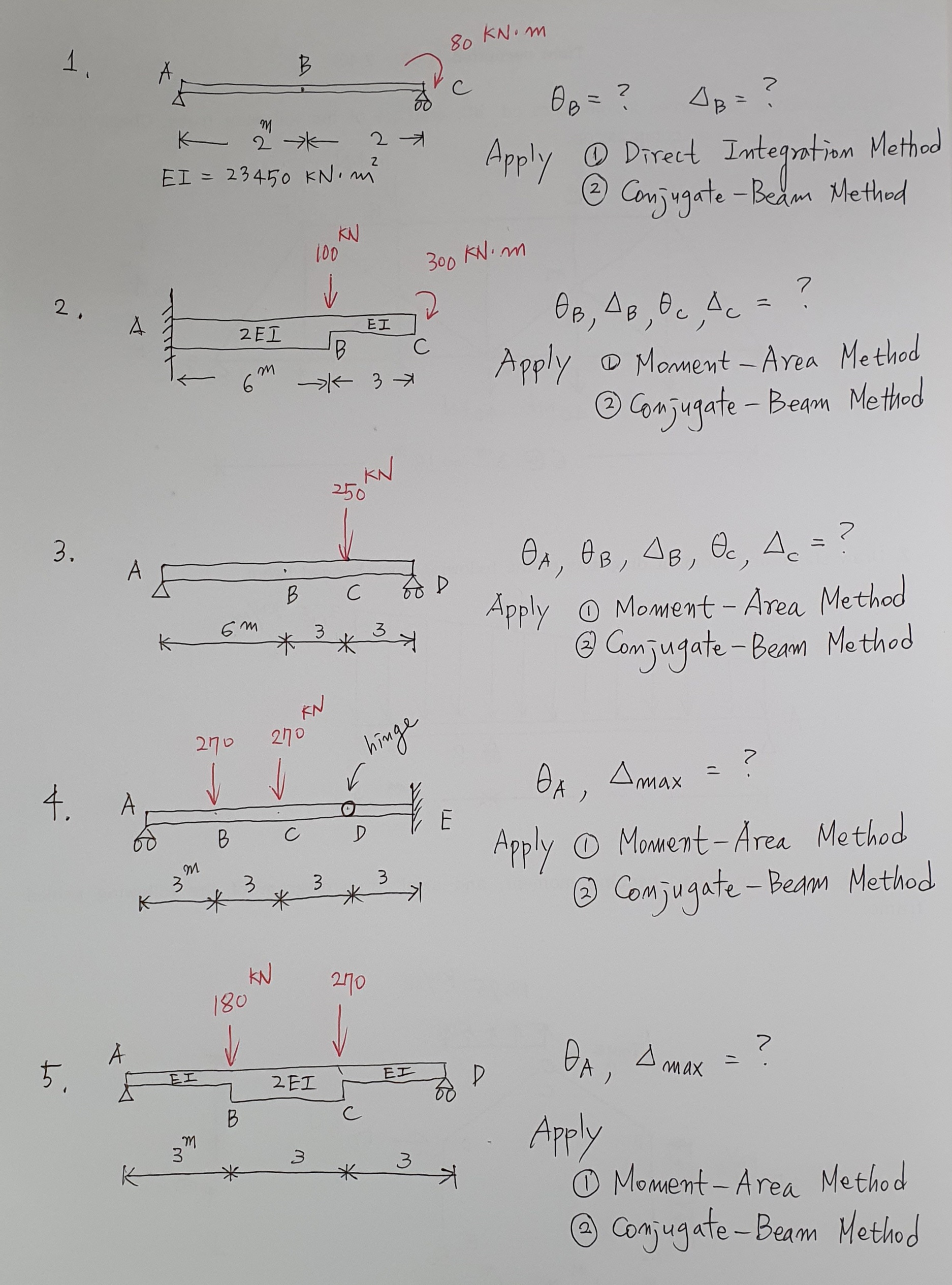 B = , B = ? Apply ( 1 ) Direct Integration Method