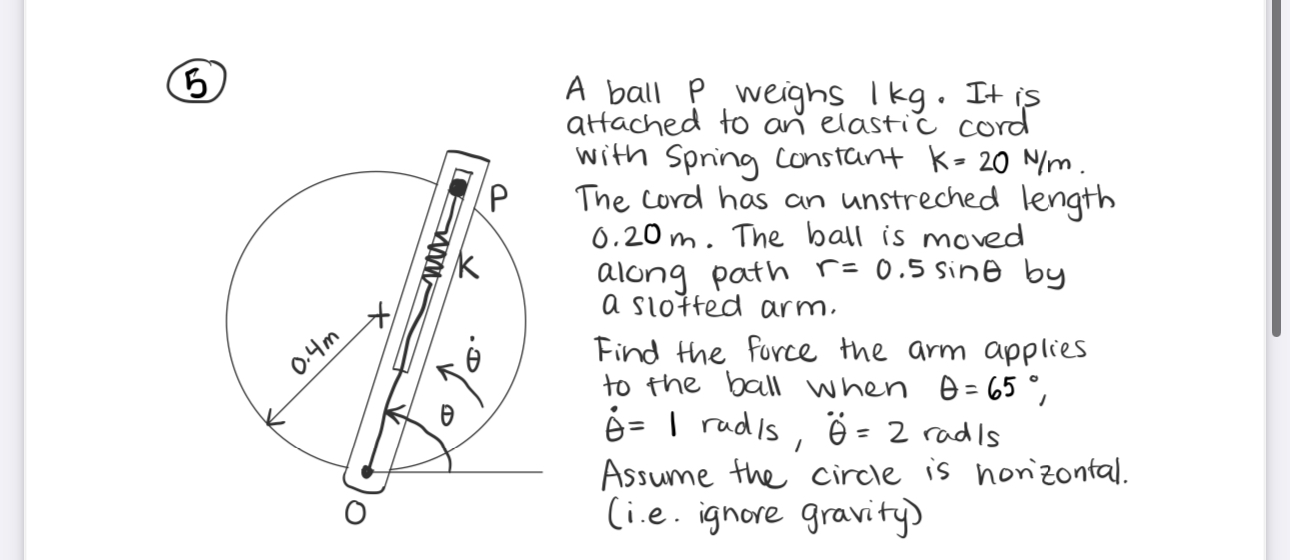 ( 5 ) A ball p weighs 1 k g . It is attached to