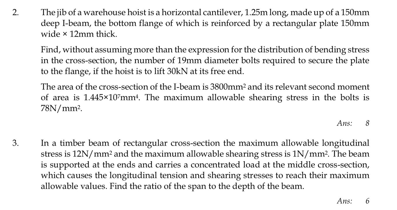 The jib of a warehouse hoist is a horizontal