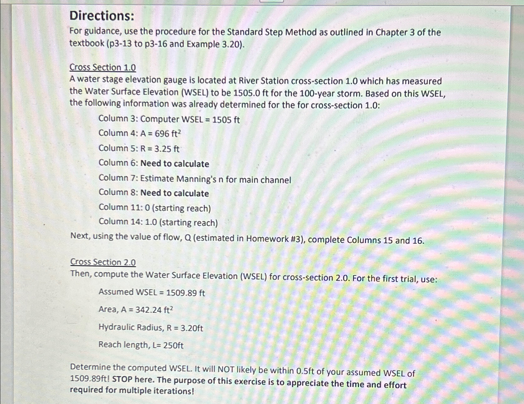 Directions: For guidance, use the procedure for