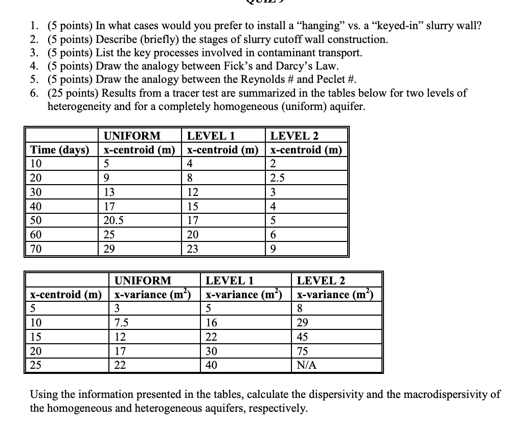 ( 5 points ) In what cases would you prefer to