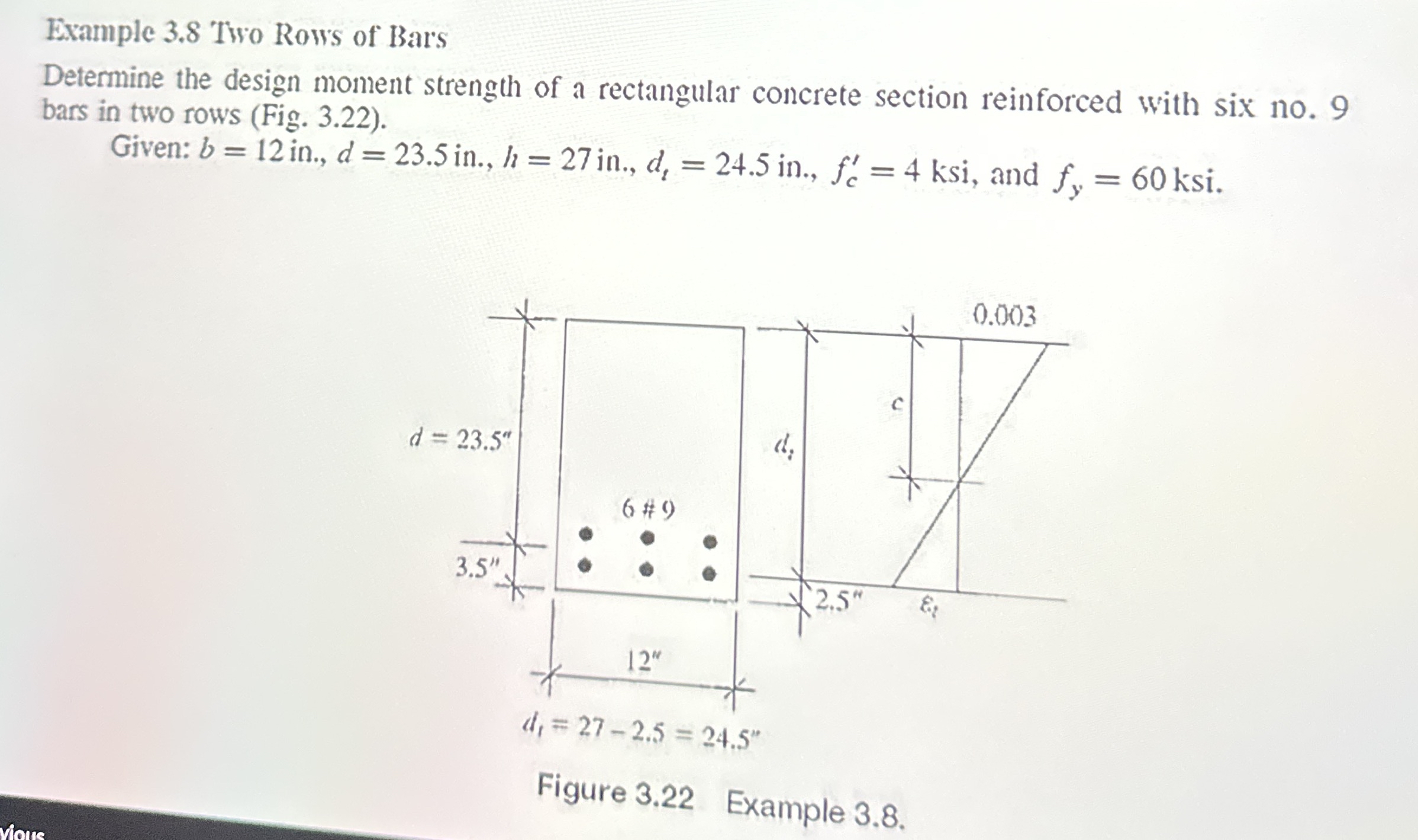 Example 3 . 8 Two Rows of Bars Determine the