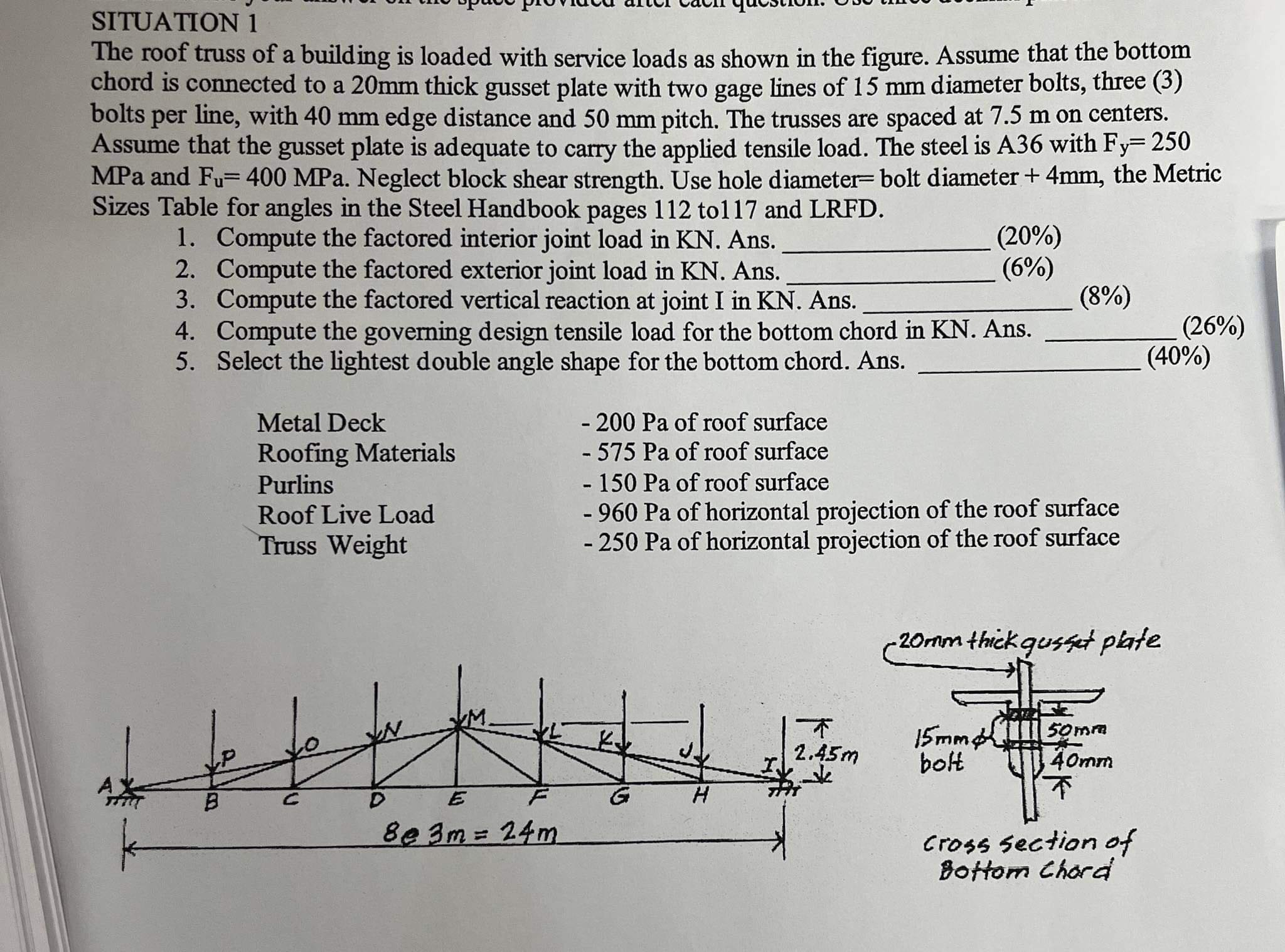 please show complete solution. and use 3 decimal