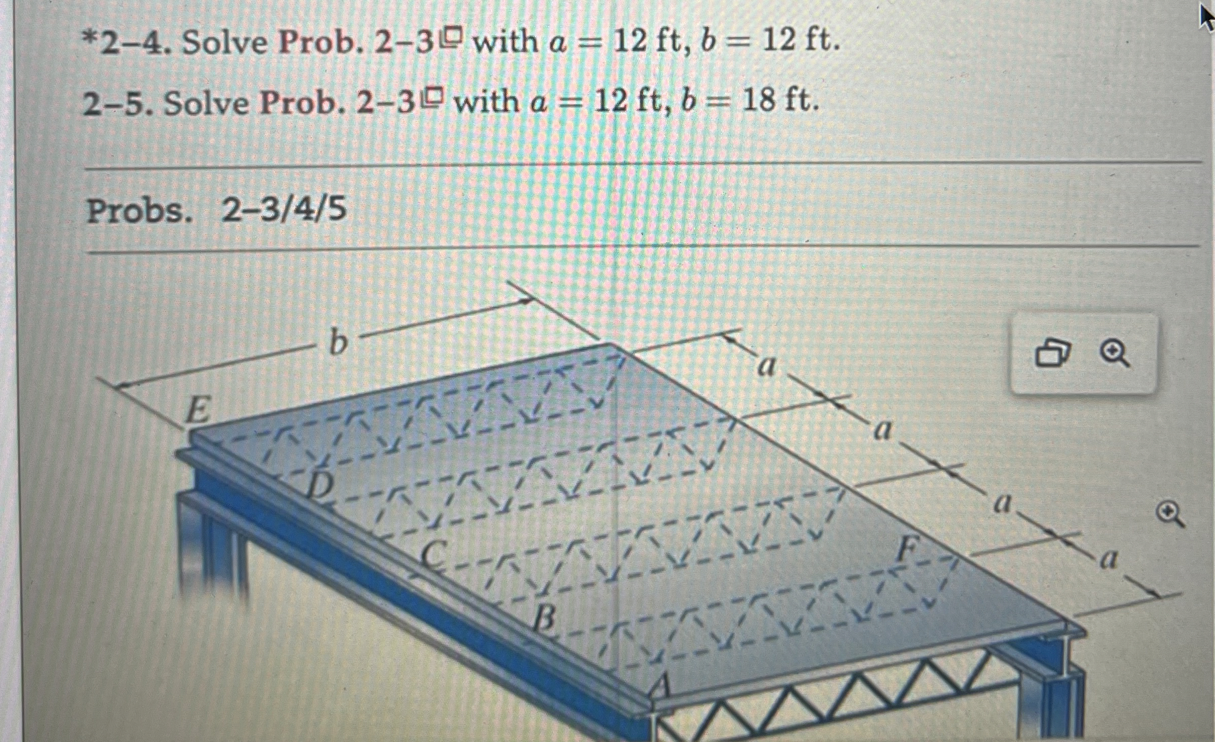 * 2 - 4 . Solve Prob. 2 - 3 with a = 1 2 f t , b