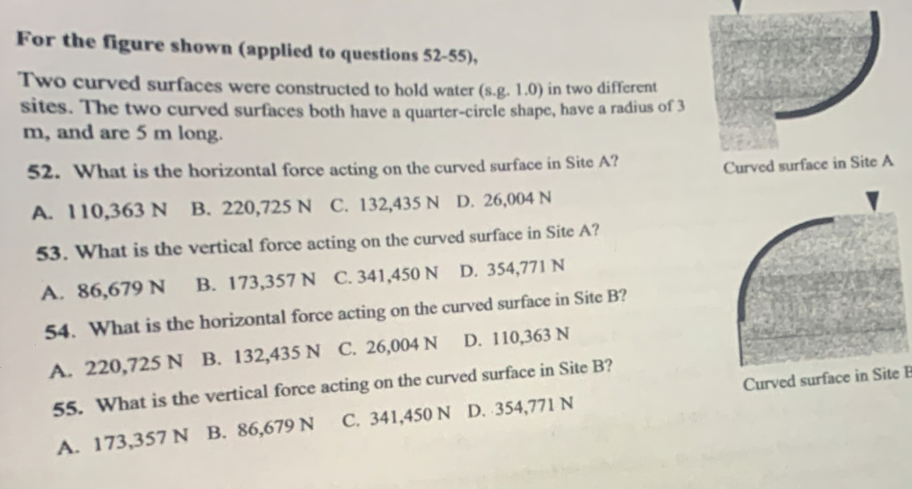 For the figure shown ( applied to questions 5 2 -