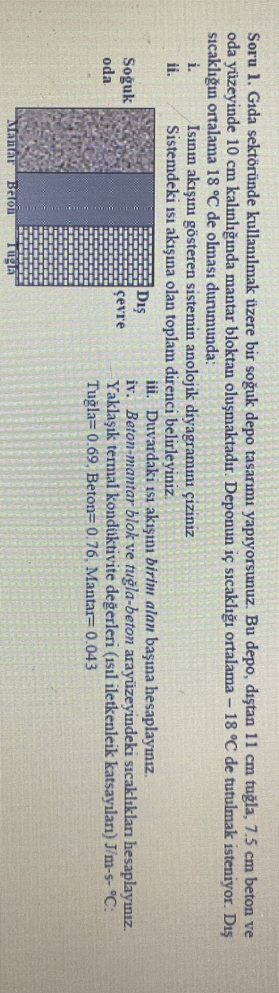 Soru 1 . G da sekt r nde kullan lmak uizere bir