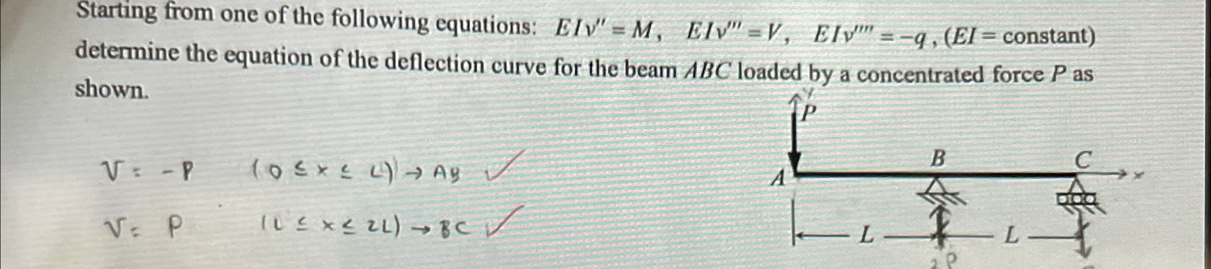 Starting from one of the following equations: