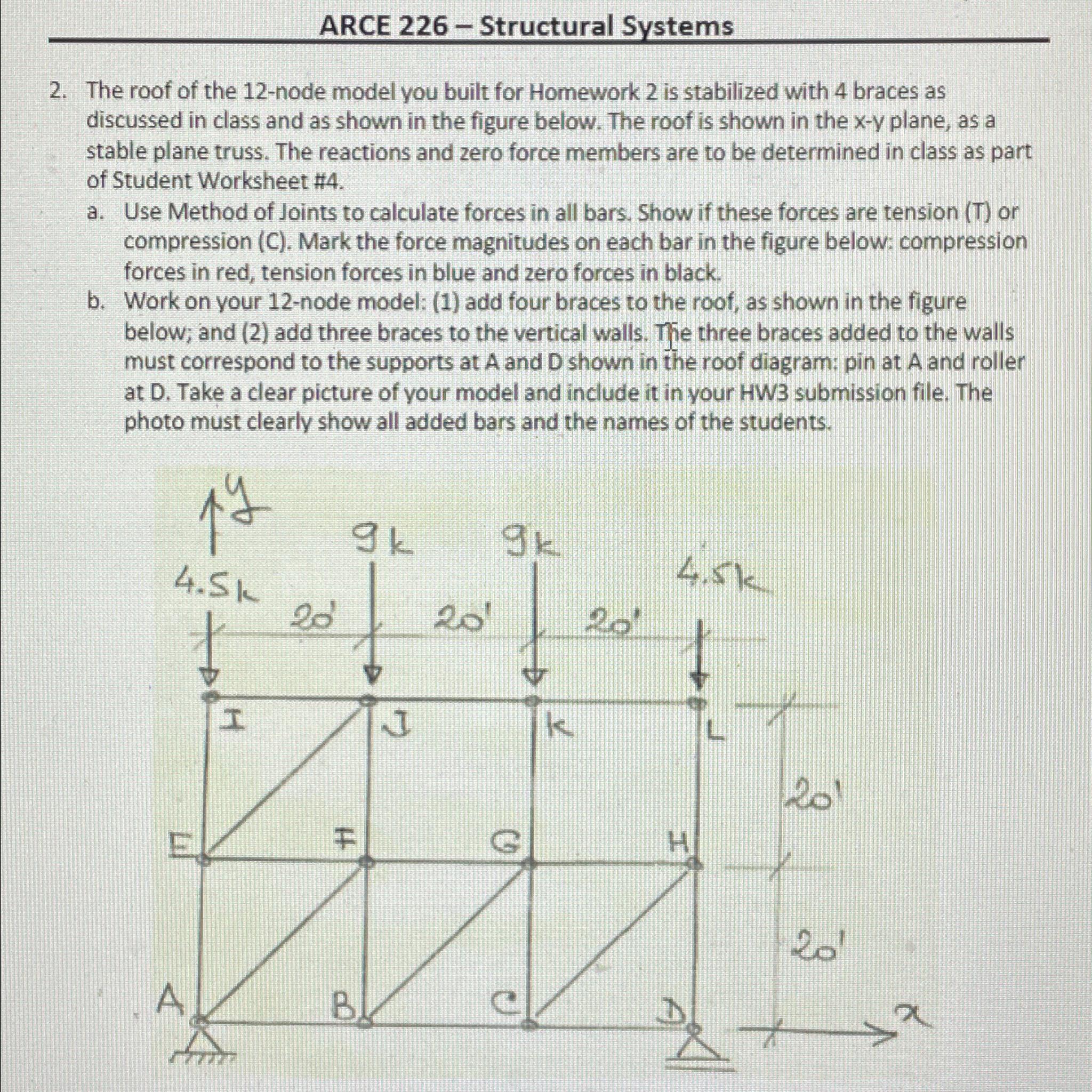 ARCE 2 2 6 - Structural Systems 2 . The roof of