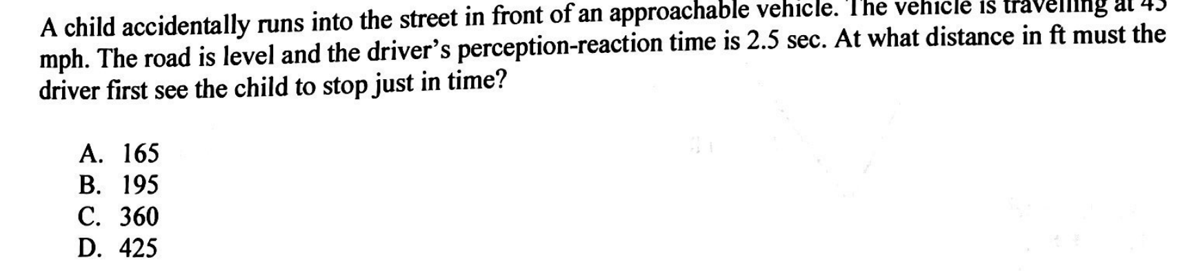 A child accidentally runs into the street in