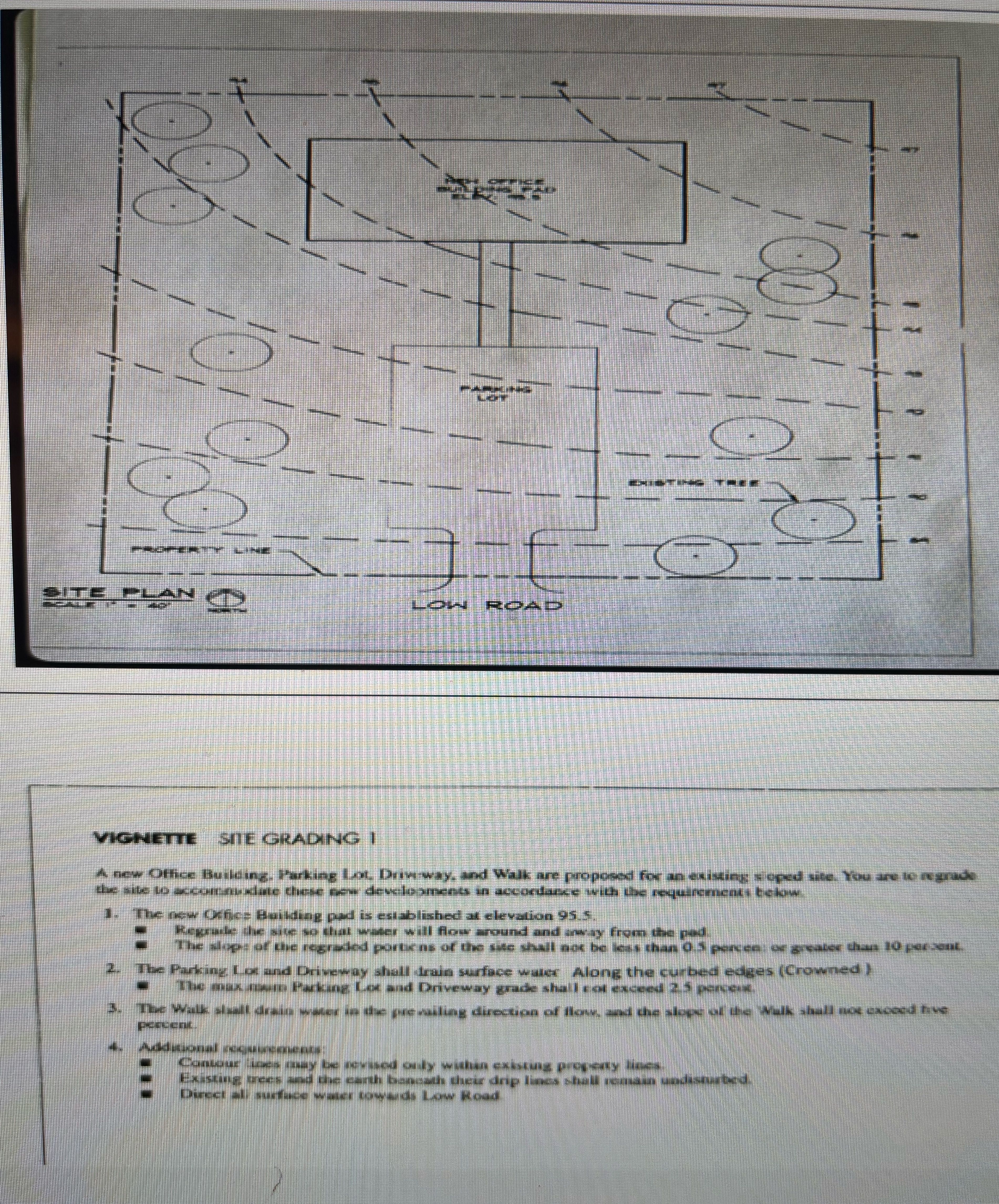 Site grading plz follow the instruction at the