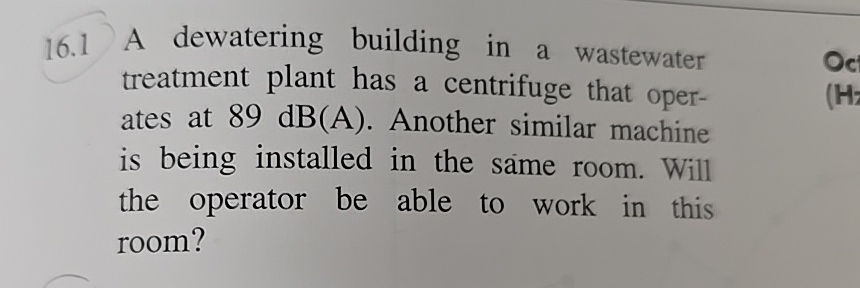 1 6 . 1 A dewatering building in a wastewater