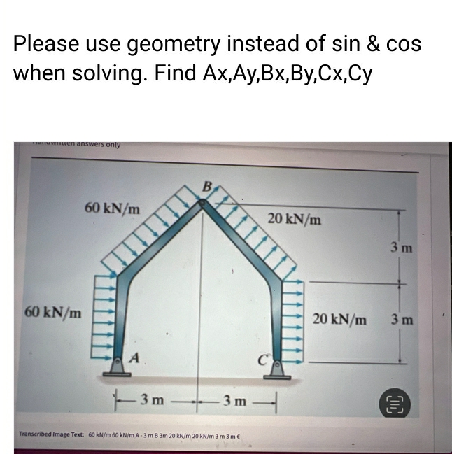 Please use geometry instead of s i n & c o s when
