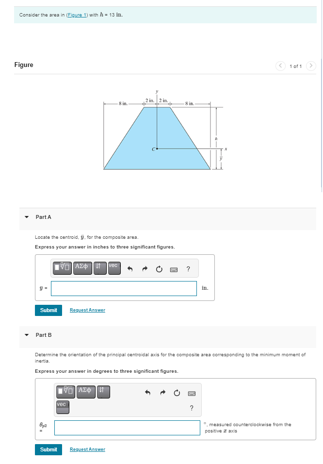 Consider the area in ( Figure 1 ) with h = 1 3 i