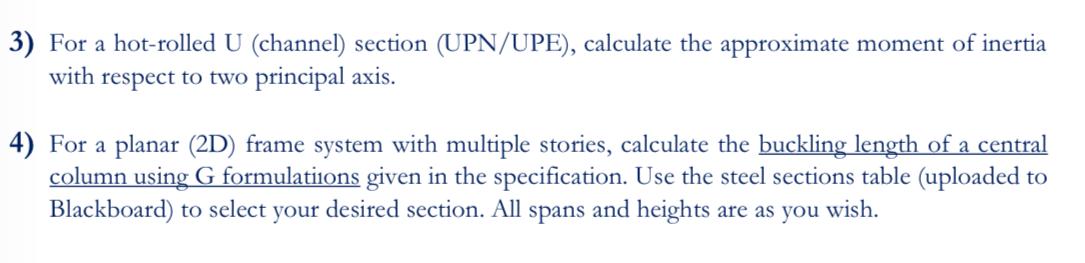 For a hot - rolled U ( channel ) section ( UPN /