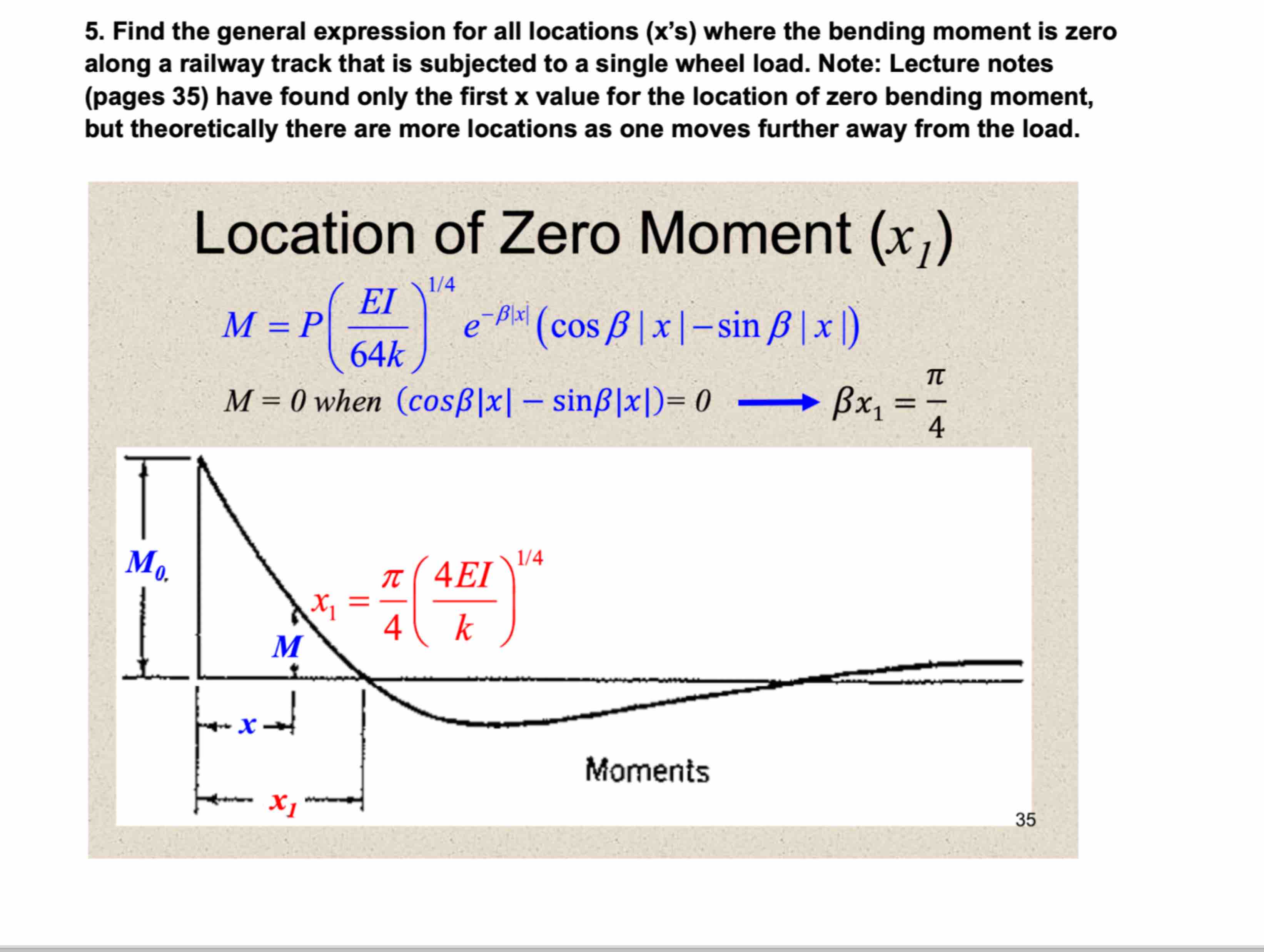 Find the general expression for all locations ( x
